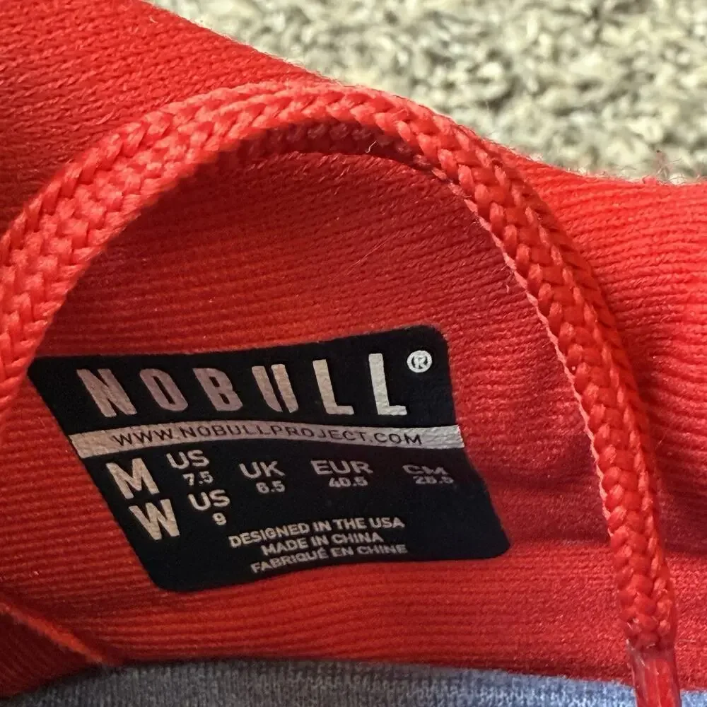 Nobull Womens Size 9 Outwork SuperFabric Trainer Red Athletic Shoe Sneaker READ